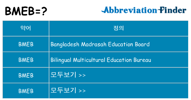 bmeb 대 한 무엇을 서가