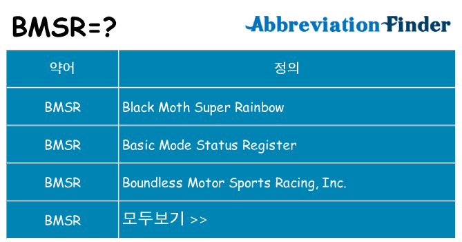 bmsr 대 한 무엇을 서가