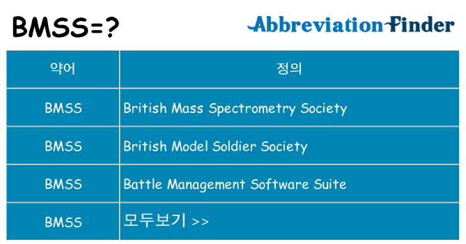bmss 대 한 무엇을 서가