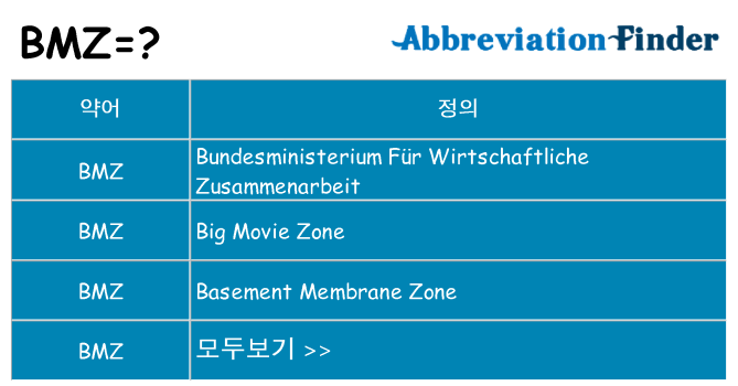 bmz 대 한 무엇을 서가