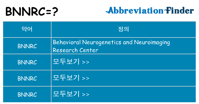 bnnrc 대 한 무엇을 서가