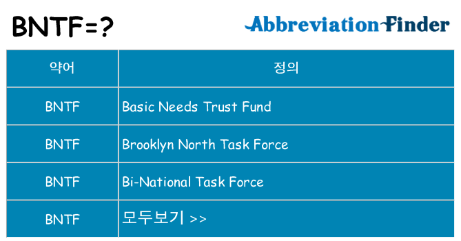 bntf 대 한 무엇을 서가