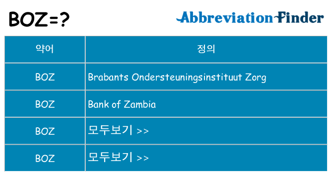 boz 대 한 무엇을 서가