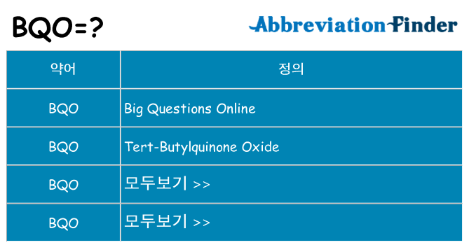 bqo 대 한 무엇을 서가