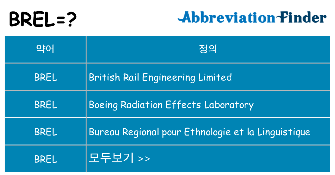 brel 대 한 무엇을 서가