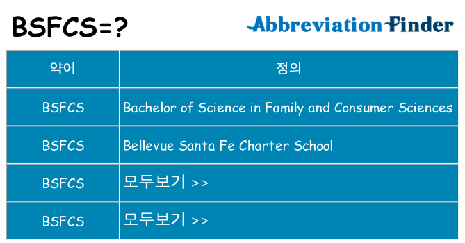 bsfcs 대 한 무엇을 서가