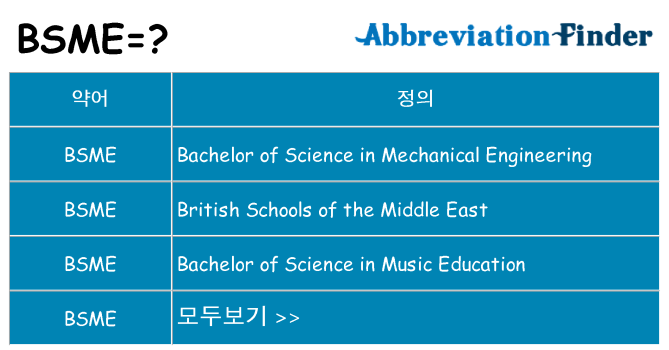 bsme 대 한 무엇을 서가