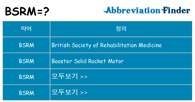 bsrm 대 한 무엇을 서가