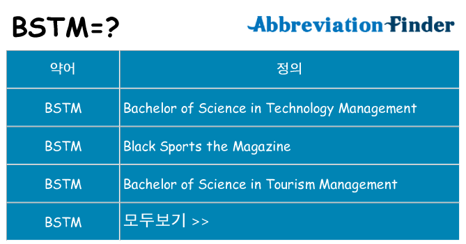 bstm 대 한 무엇을 서가