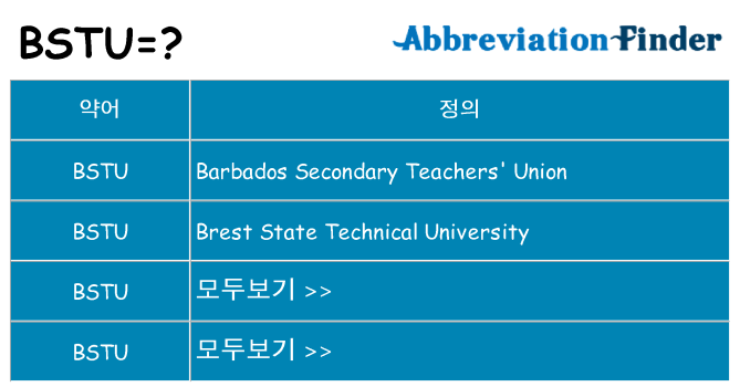 bstu 대 한 무엇을 서가