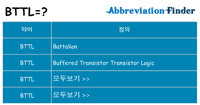 bttl 대 한 무엇을 서가