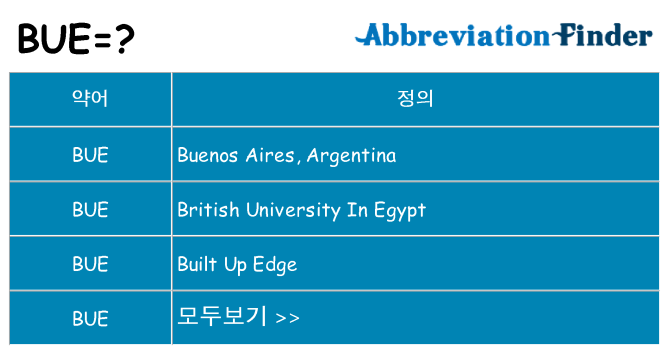 bue 대 한 무엇을 서가