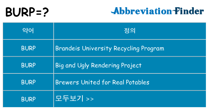 burp 대 한 무엇을 서가