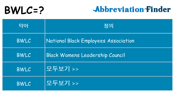 bwlc 대 한 무엇을 서가