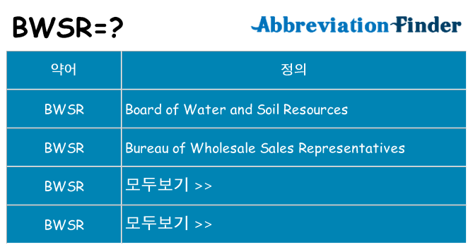 bwsr 대 한 무엇을 서가