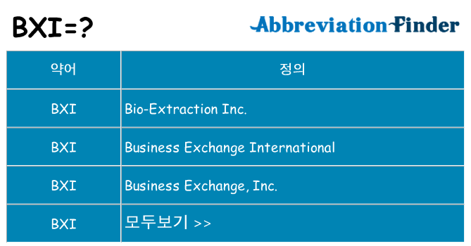 bxi 대 한 무엇을 서가