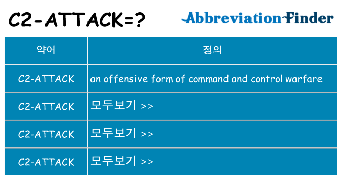 c2-attack 대 한 무엇을 서가