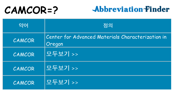camcor 대 한 무엇을 서가