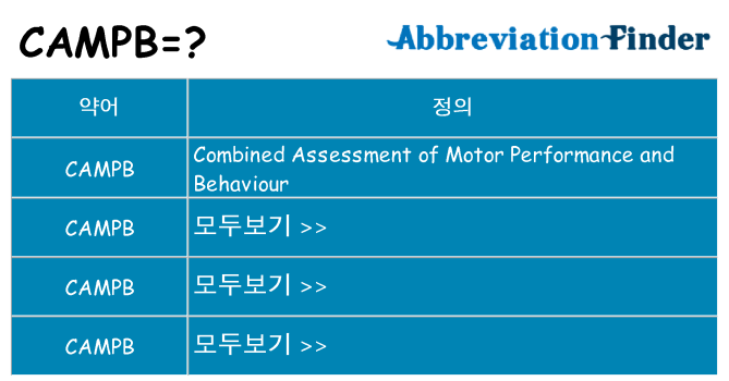 campb 대 한 무엇을 서가