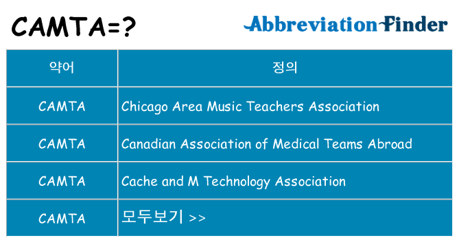 camta 대 한 무엇을 서가
