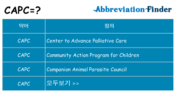 capc 대 한 무엇을 서가