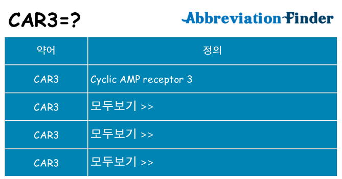 car3 대 한 무엇을 서가