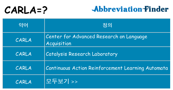 carla 대 한 무엇을 서가