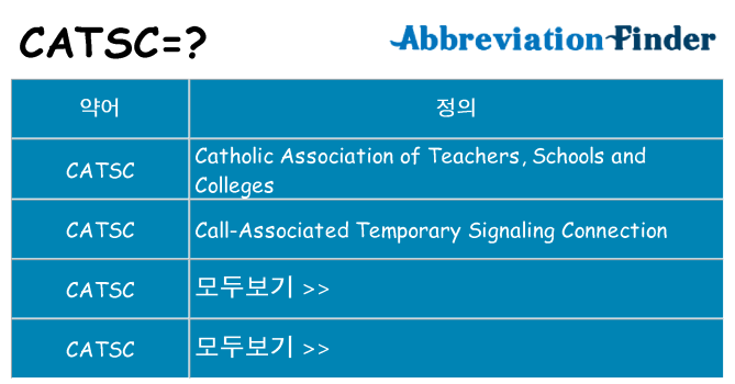 catsc 대 한 무엇을 서가