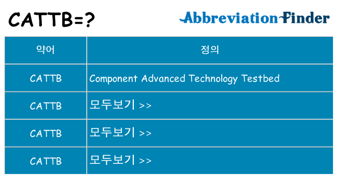 cattb 대 한 무엇을 서가