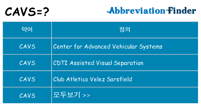 cavs 대 한 무엇을 서가