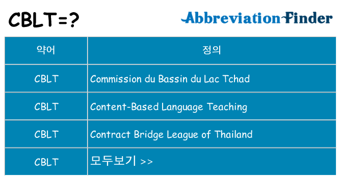cblt 대 한 무엇을 서가