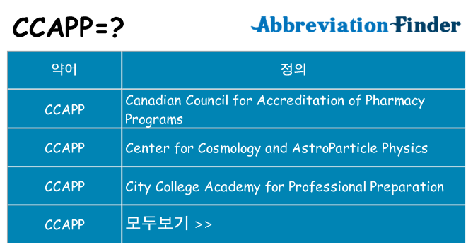 ccapp 대 한 무엇을 서가