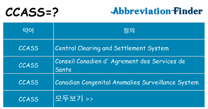 ccass 대 한 무엇을 서가