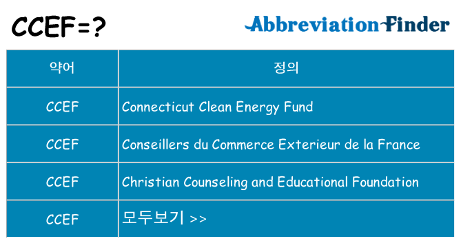 ccef 대 한 무엇을 서가