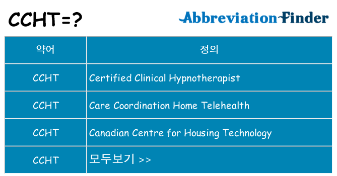 ccht 대 한 무엇을 서가