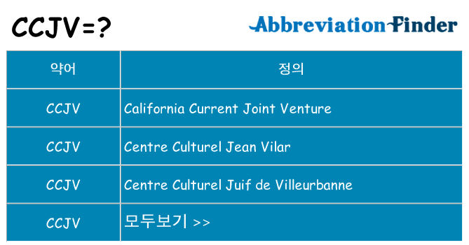 ccjv 대 한 무엇을 서가