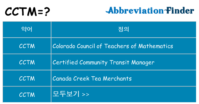 cctm 대 한 무엇을 서가