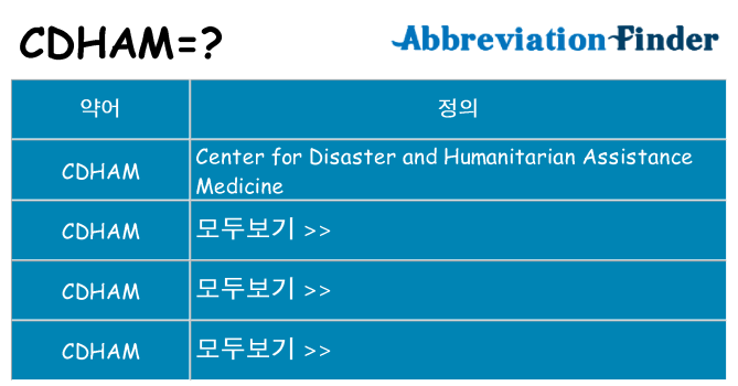 cdham 대 한 무엇을 서가