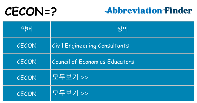 cecon 대 한 무엇을 서가