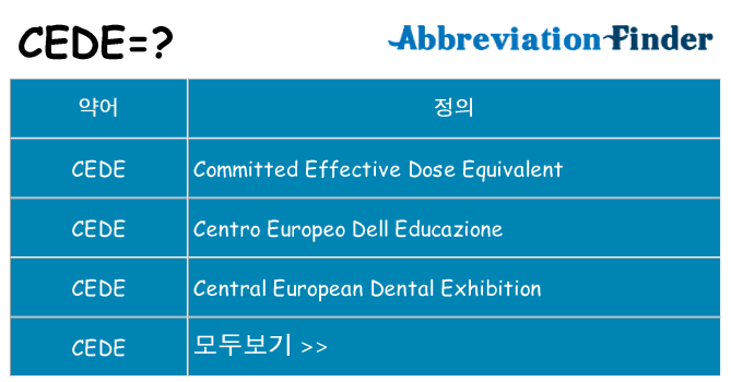 cede 대 한 무엇을 서가