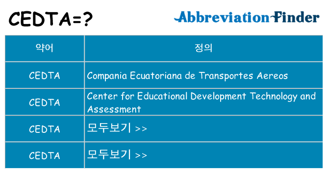 cedta 대 한 무엇을 서가