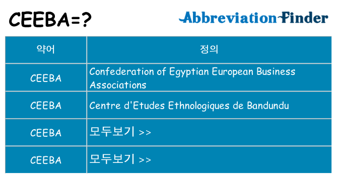 ceeba 대 한 무엇을 서가