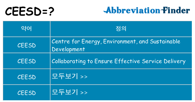 ceesd 대 한 무엇을 서가