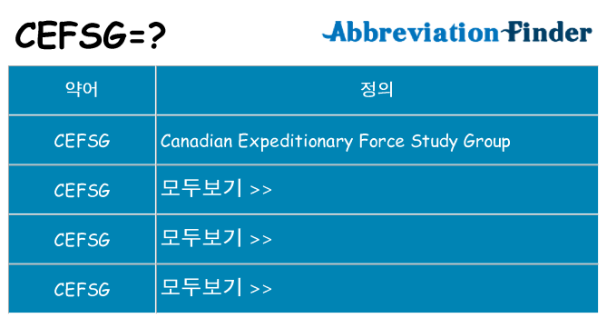 cefsg 대 한 무엇을 서가