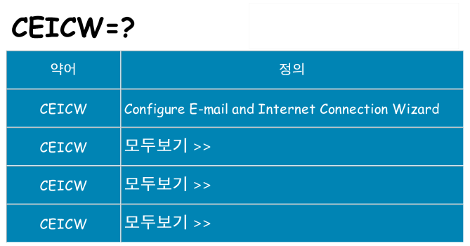 ceicw 대 한 무엇을 서가