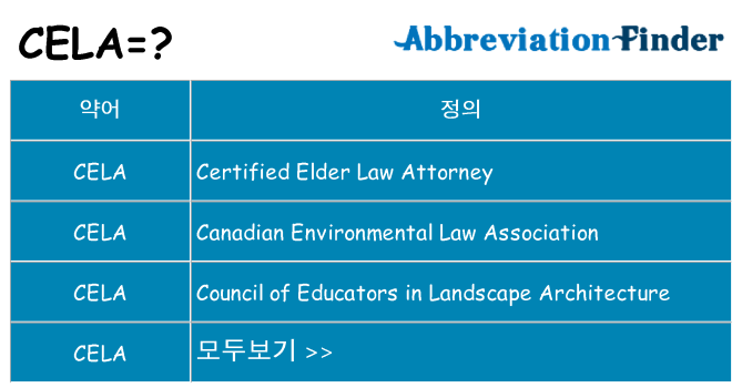 cela 대 한 무엇을 서가