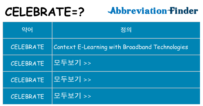 celebrate 대 한 무엇을 서가