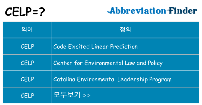celp 대 한 무엇을 서가