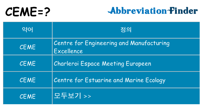 ceme 대 한 무엇을 서가