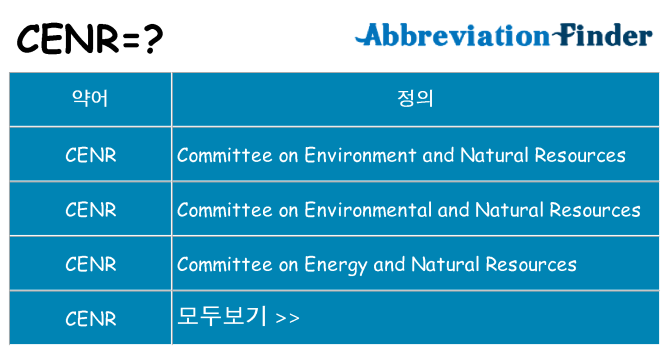 cenr 대 한 무엇을 서가
